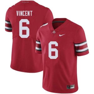 Men's Ohio State Buckeyes #6 Taron Vincent Red Nike NCAA College Football Jersey Cheap SCS5744HA